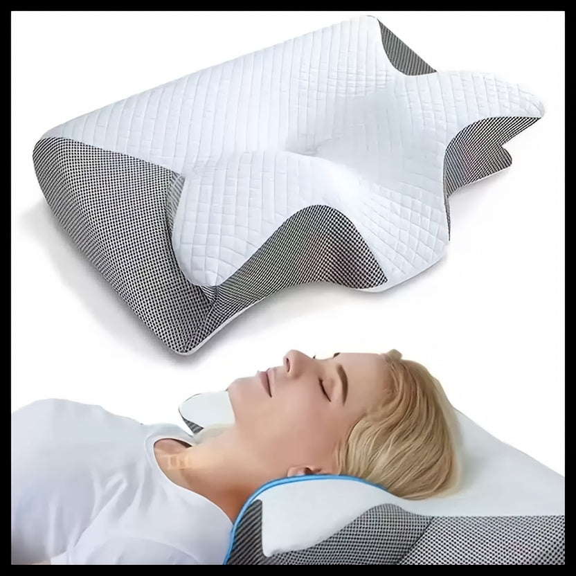 Ergonomic Neck Pillow for Side, Back, and Stomach Sleepers