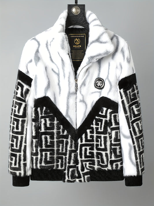 NOIR COUTURE “VANTAGE” Monogram Fleece Jacket