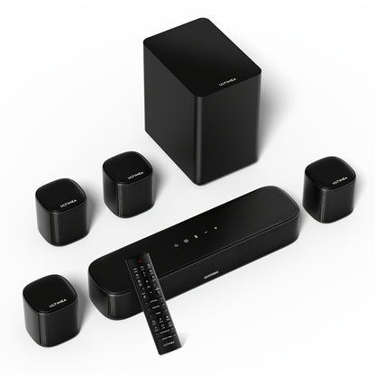 ULTIMEA 7.1ch Surround Sound Bar - 330W 4 Speakers TV System