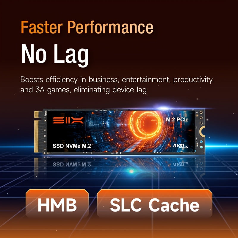 SIX X7400-Pro 1 TB/2 TB 7350 MB/s Lesegeschwindigkeit | PCIe 4.0 NVMe, robust und zuverlässig für Gaming, Büro und Content-Erstellung, mit elegantem Metalldesign und leistungsstarkem Kühlsystem, Gaming-Zubehör, professionelles Erscheinungsbild, H