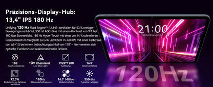 TABWEE T60 Pro Tablet 13.4" Android 15 - 24GB RAM 256GB Gaming