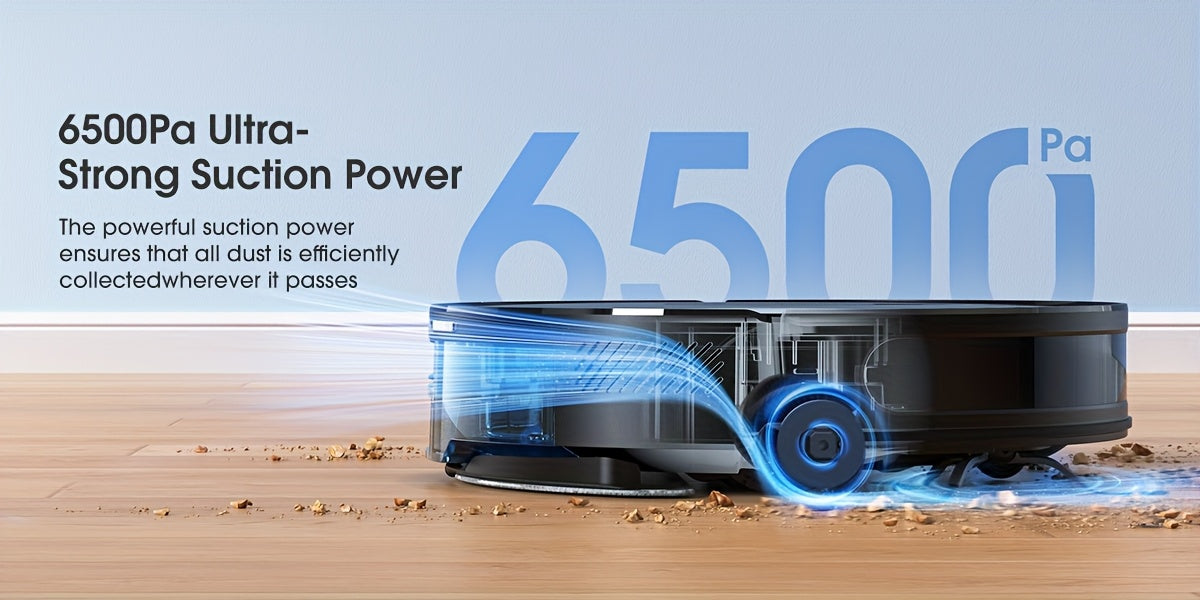 Lubluelu B40 Robot Vacuum Cleaner - 3 in 1 Mop 6500Pa