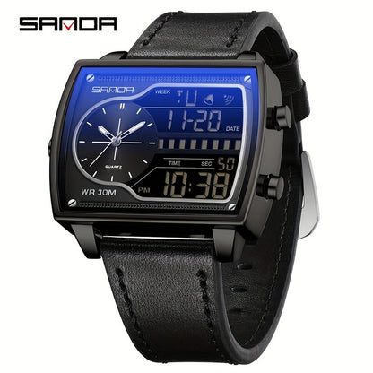 OFNS Men's Digital Watch - Multifunctional Electronic Timing Square