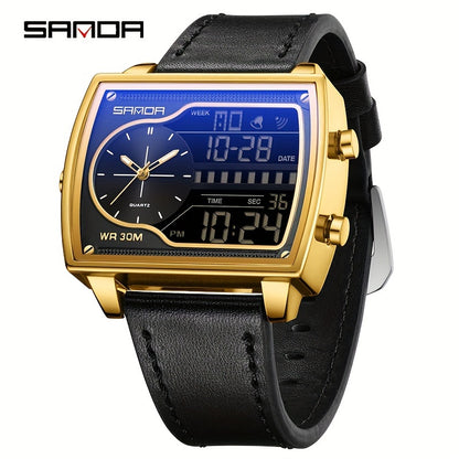 OFNS Men's Digital Watch - Multifunctional Electronic Timing Square