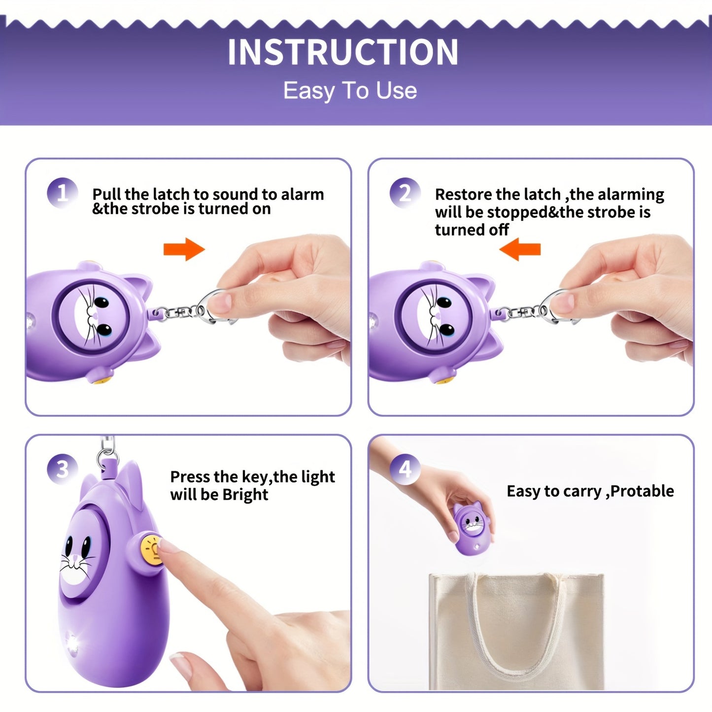 Persönlicher Sicherheitsalarm 130 dB