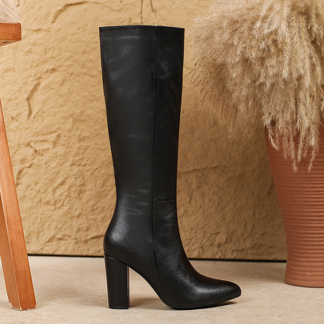 Women's Knee-High Black Boots
