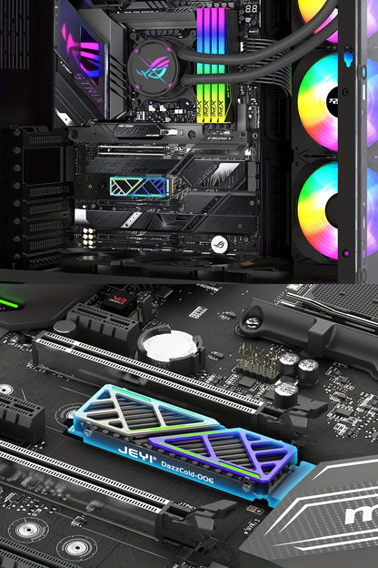 JEYI M.2 SSD Heatsink - Magnesium Aluminum Alloy Cooler 2280 NVME