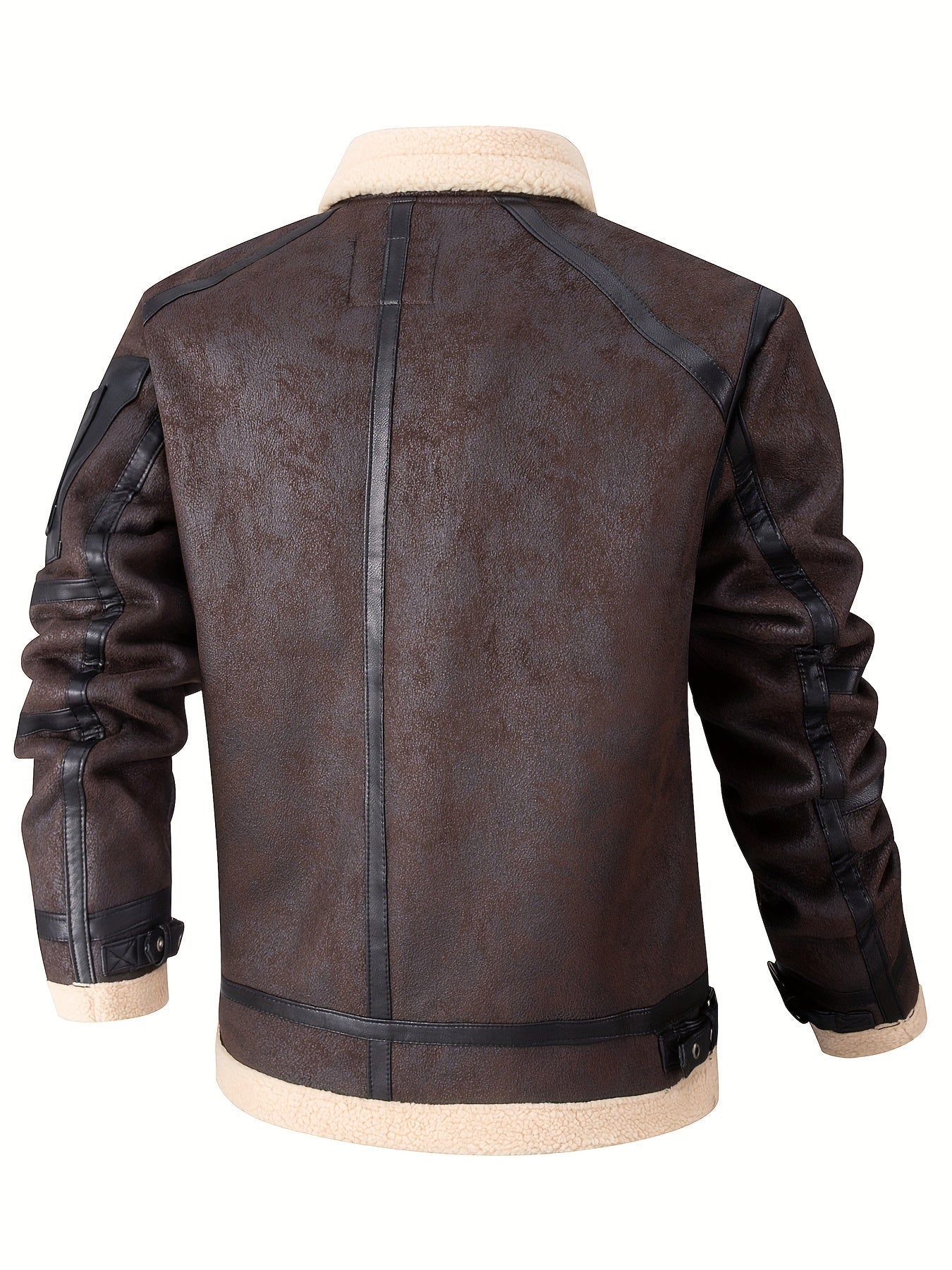 Men's Autumn-Winter Thickened Fleece-Lined Bomber Jacket