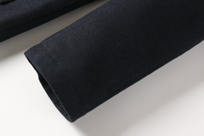 Men's Autumn/Winter Tweed Coat - Business Double-Breasted Wool