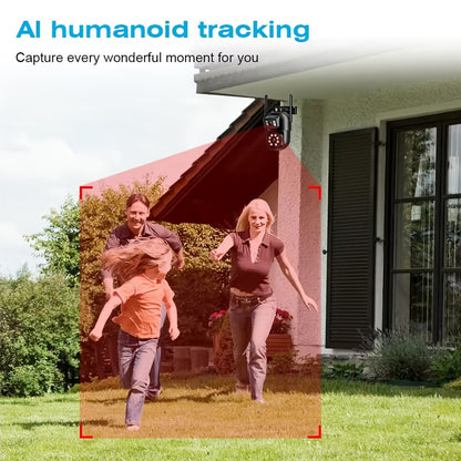 ZHXINSD Wireless Smart Security Camera - PTZ 355° AI 1920p Dual Lens