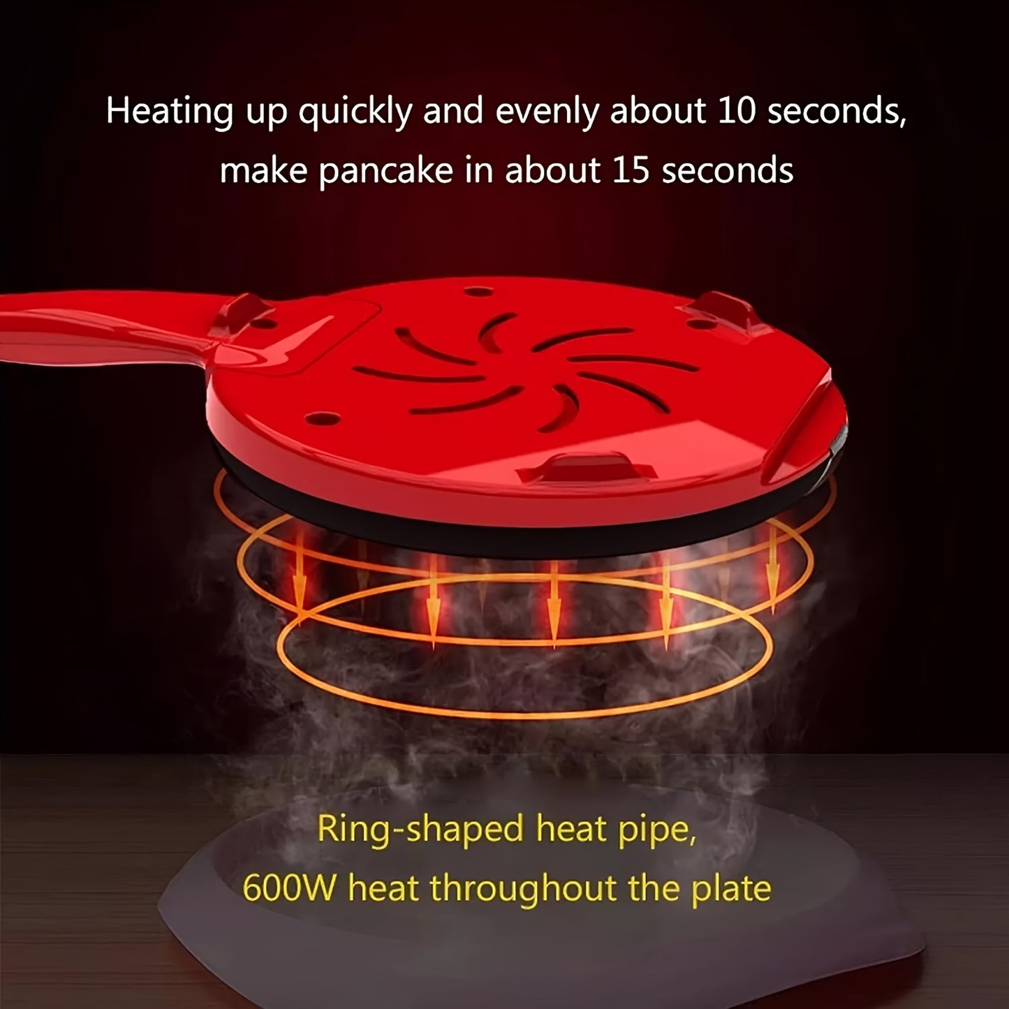 Pancake Maker 600W - Non-Stick Electric Baking Tray