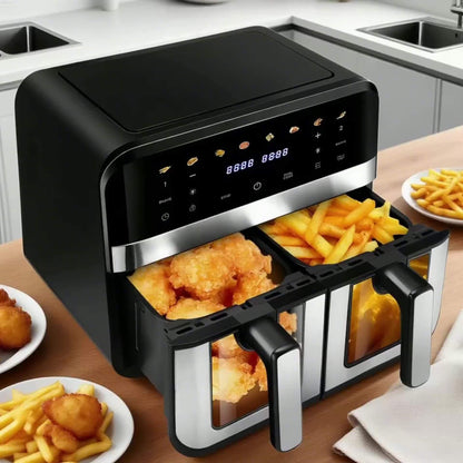 Kehot 9L Dual Door Air Fryer 2400W - 8-in-1 Smart Touchscreen