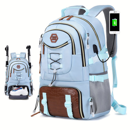 ENOSHI 40L Large Backpack - Laptop Shoe Storage Travel Hiking