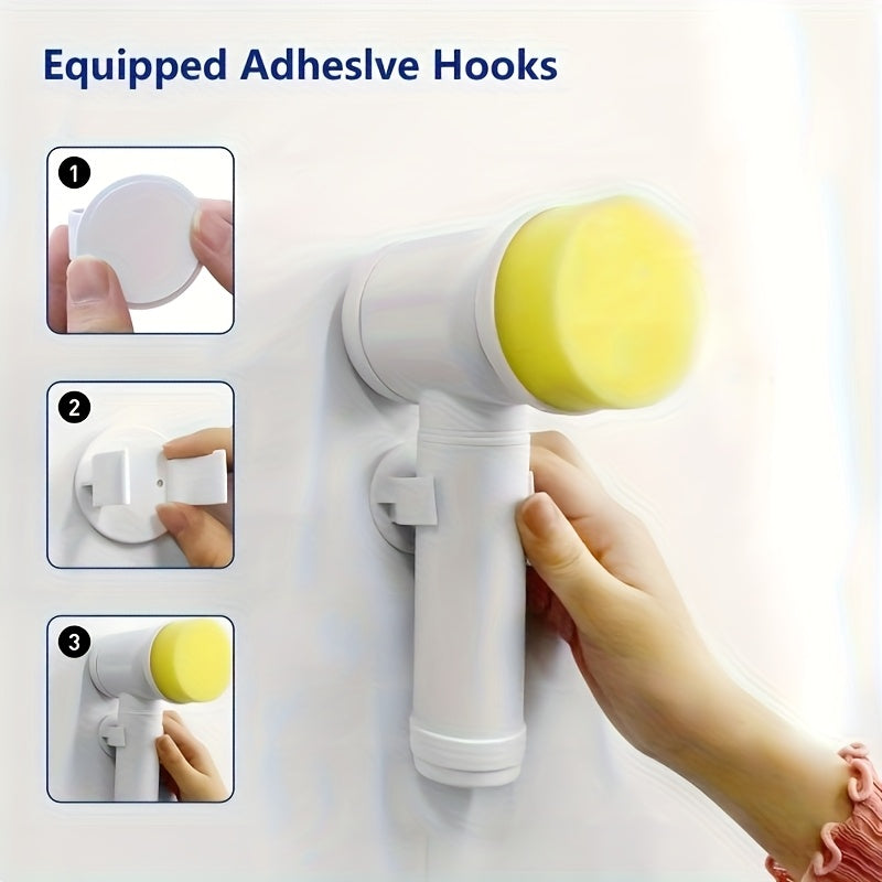 Electric Rotating Cleaning Brush – Cordless with 5 Replaceable Heads