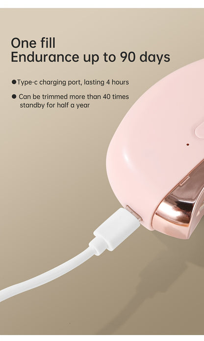 2-in-1 Electric Nail Clipper & Polisher - LED Light USB Charging