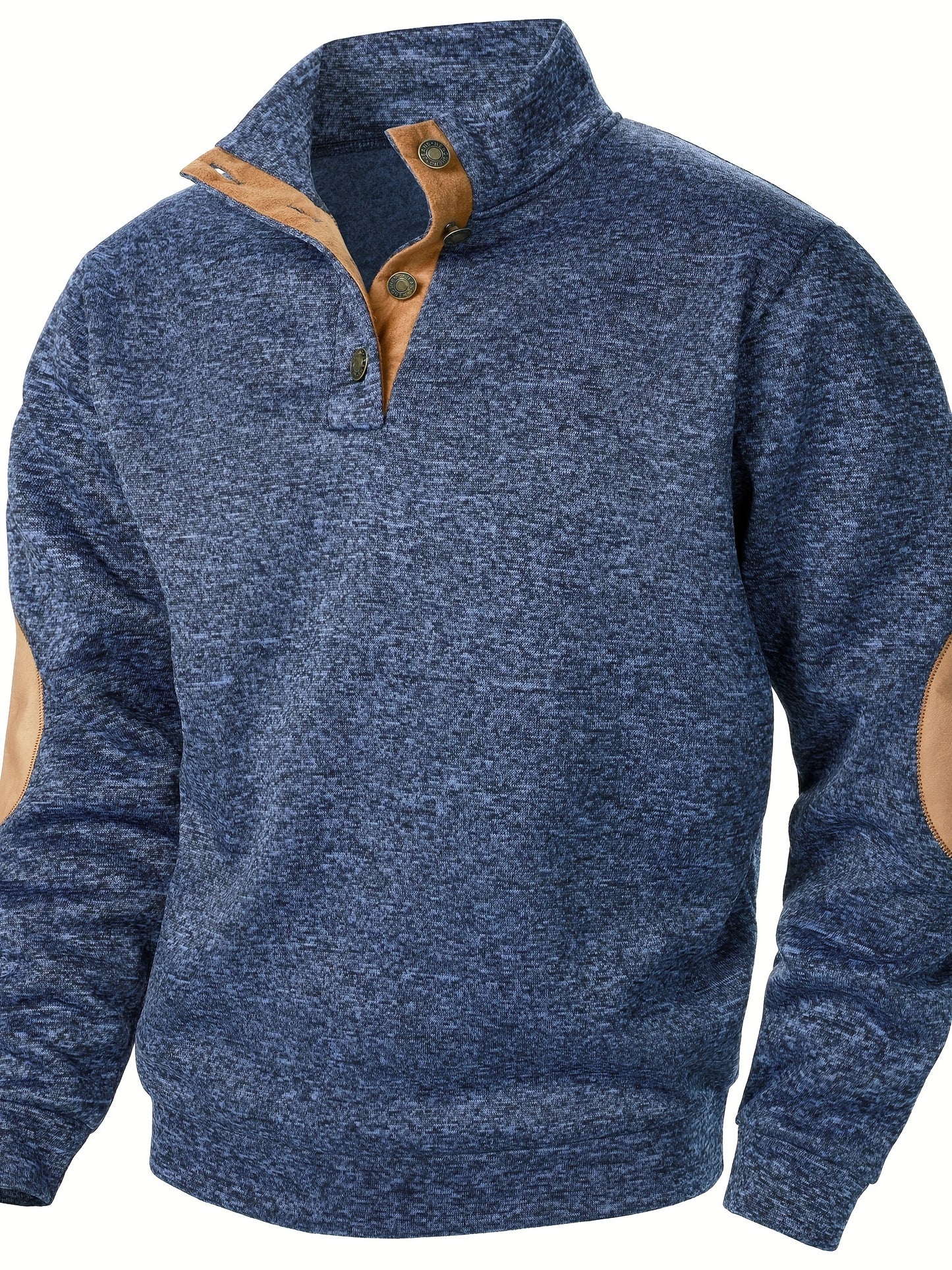 Men's Stand-Collar Casual Sweatshirt - Autumn Winter Long Sleeve