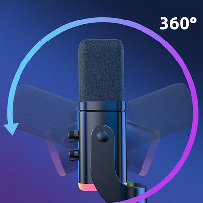 XLR/USB Dynamic Microphone - RGB Gaming Streaming Mic