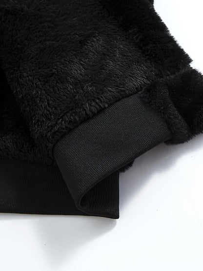 Men's Solid Hooded Jacket - Windproof & Warm