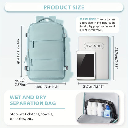 Lightweight Travel Backpack 40x30x20cm - Airline Approved Carry-On
