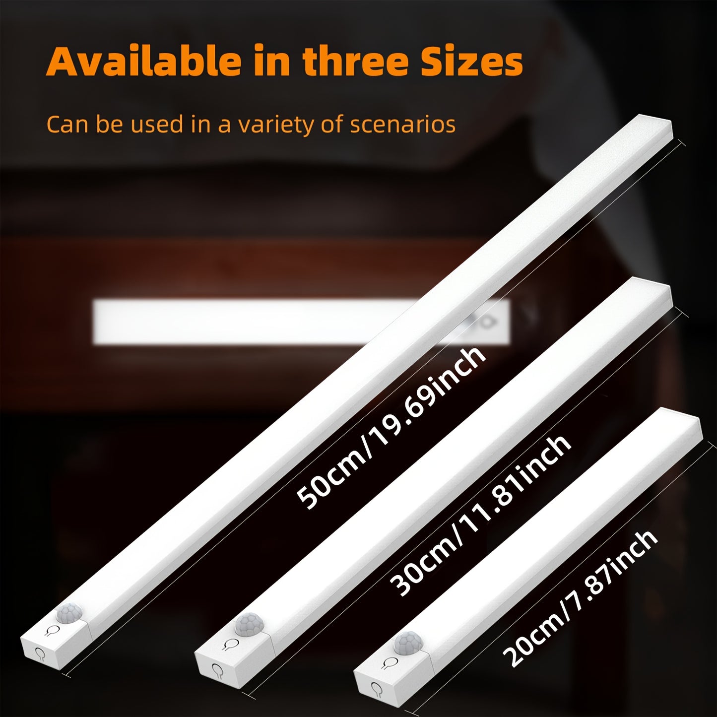 NBBUFF Motion Sensor LED Light - 3 Temps Infinite Dimming USB