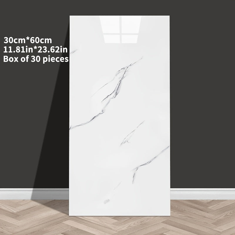 3D Marble Self-Adhesive Wall Tiles — 20/30/50 pcs