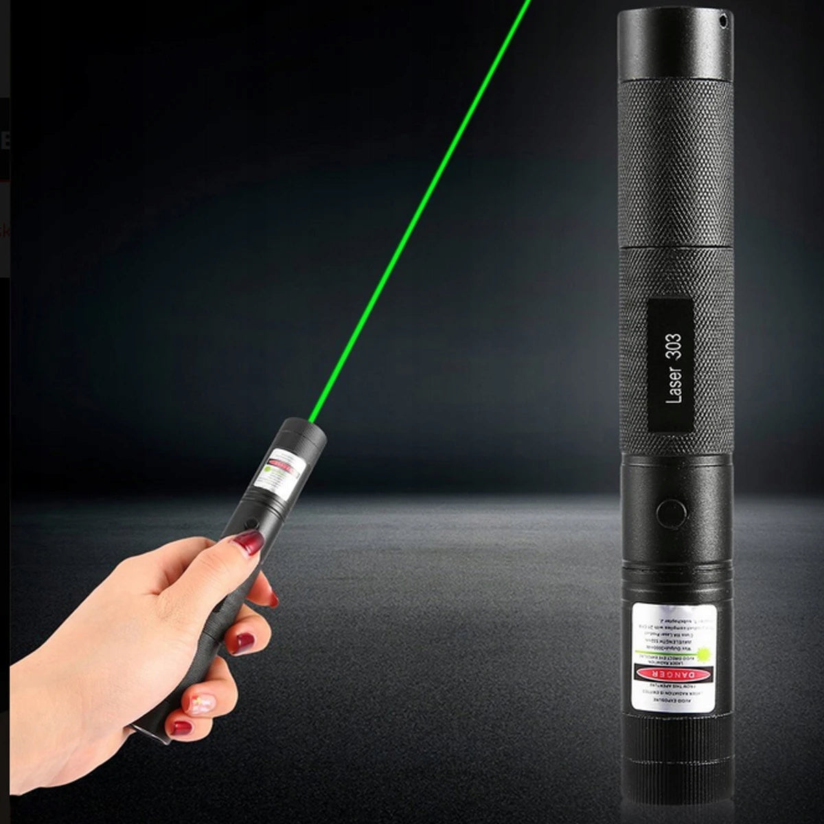 Pointeur laser vert ultra-puissant - 4 en 1 professionnel longue portée