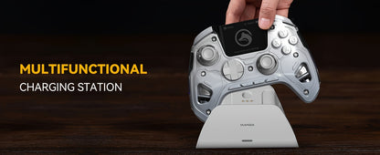 FIEHDUW Wireless Gaming Controller - Hall Effect RGB V2 White