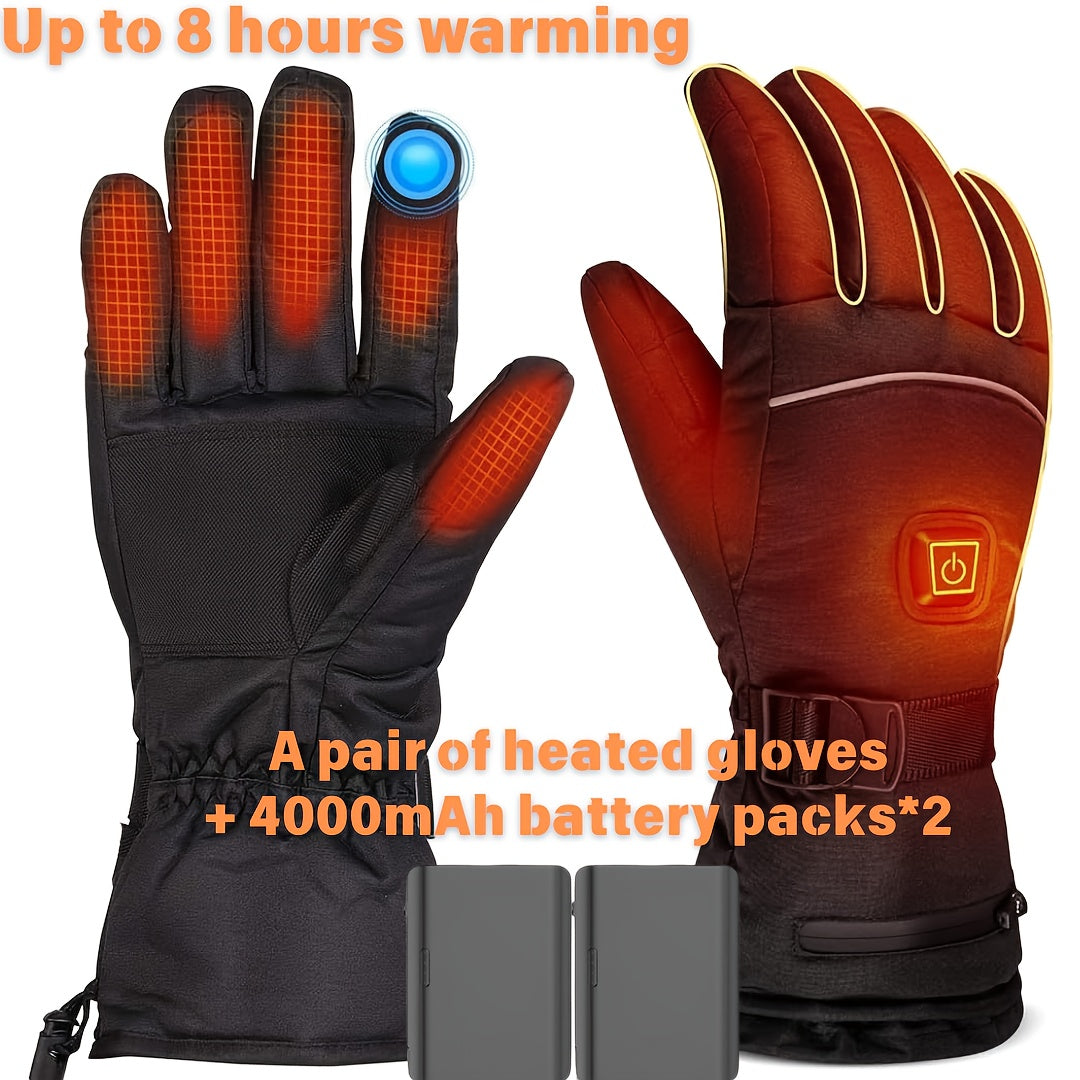 Brizelux Heated Gloves - 4000mAh 3 Temperature Electric Winter