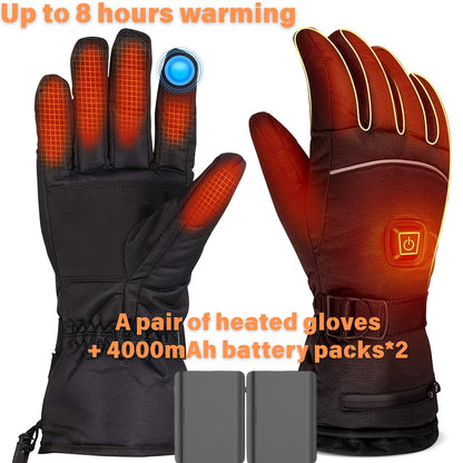 Brizelux Heated Gloves - 4000mAh 3 Temperature Electric Winter