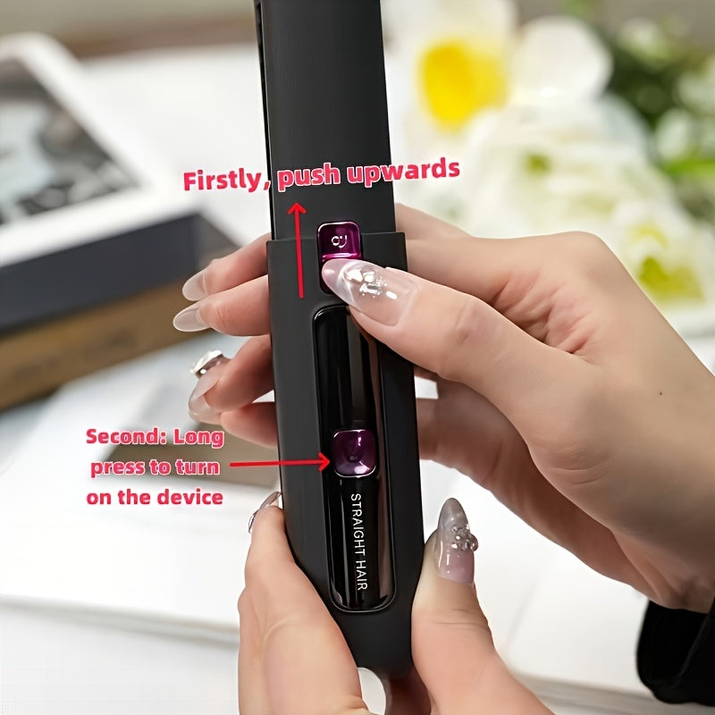 Mini 2-in-1 Wireless Hair Straightener & Curler