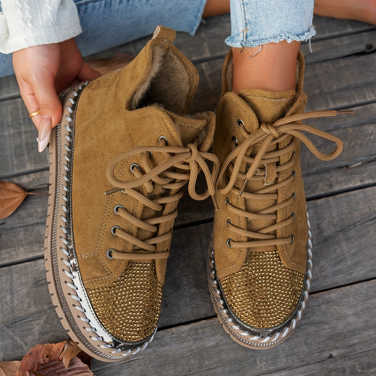 Women's Rhinestone Boots