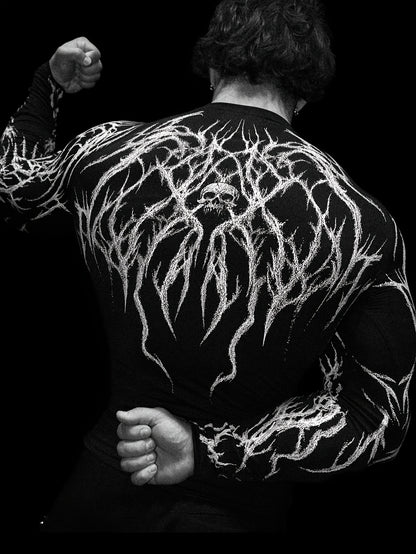 Men's Compression Long Sleeve Fitness Shirt - Muscle Fit