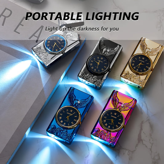 Dual Arc Plasma Igniter - 3D Eagle Relief LED USB Rechargeable