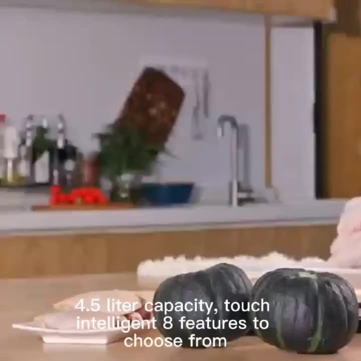 Intelligent Compact Air Fryer 4.5L - Glass 360° Window