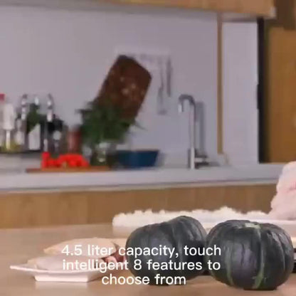 Intelligent Compact Air Fryer 4.5L - Glass 360° Window