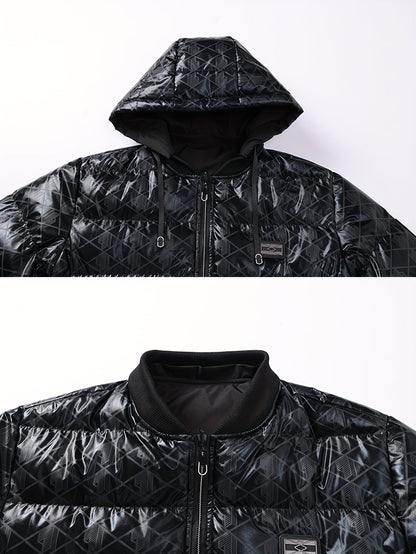 Men's Stylish Puffer Jacket - Thickened Warm