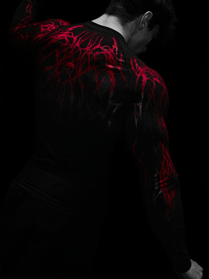 Men's Compression Long Sleeve Fitness Shirt - Muscle Fit