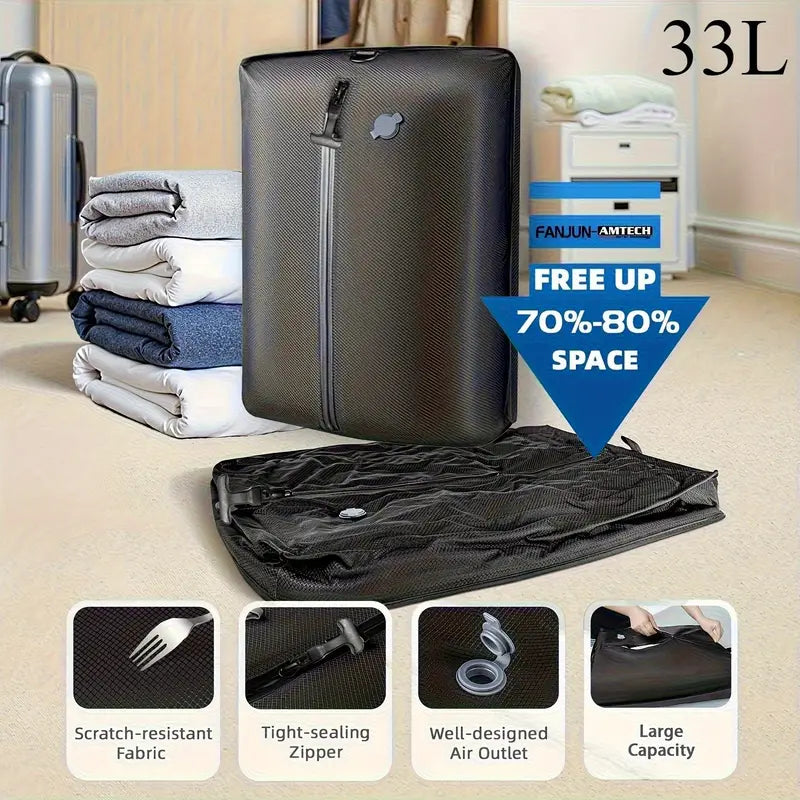 SpaceSaver 17L – Vacuum Compression Travel Bag with Pump