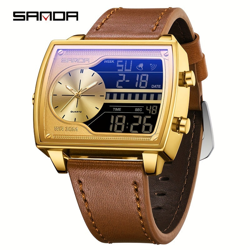 OFNS Men's Digital Watch - Multifunctional Electronic Timing Square