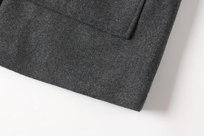 Men's Autumn/Winter Tweed Coat - Business Double-Breasted Wool