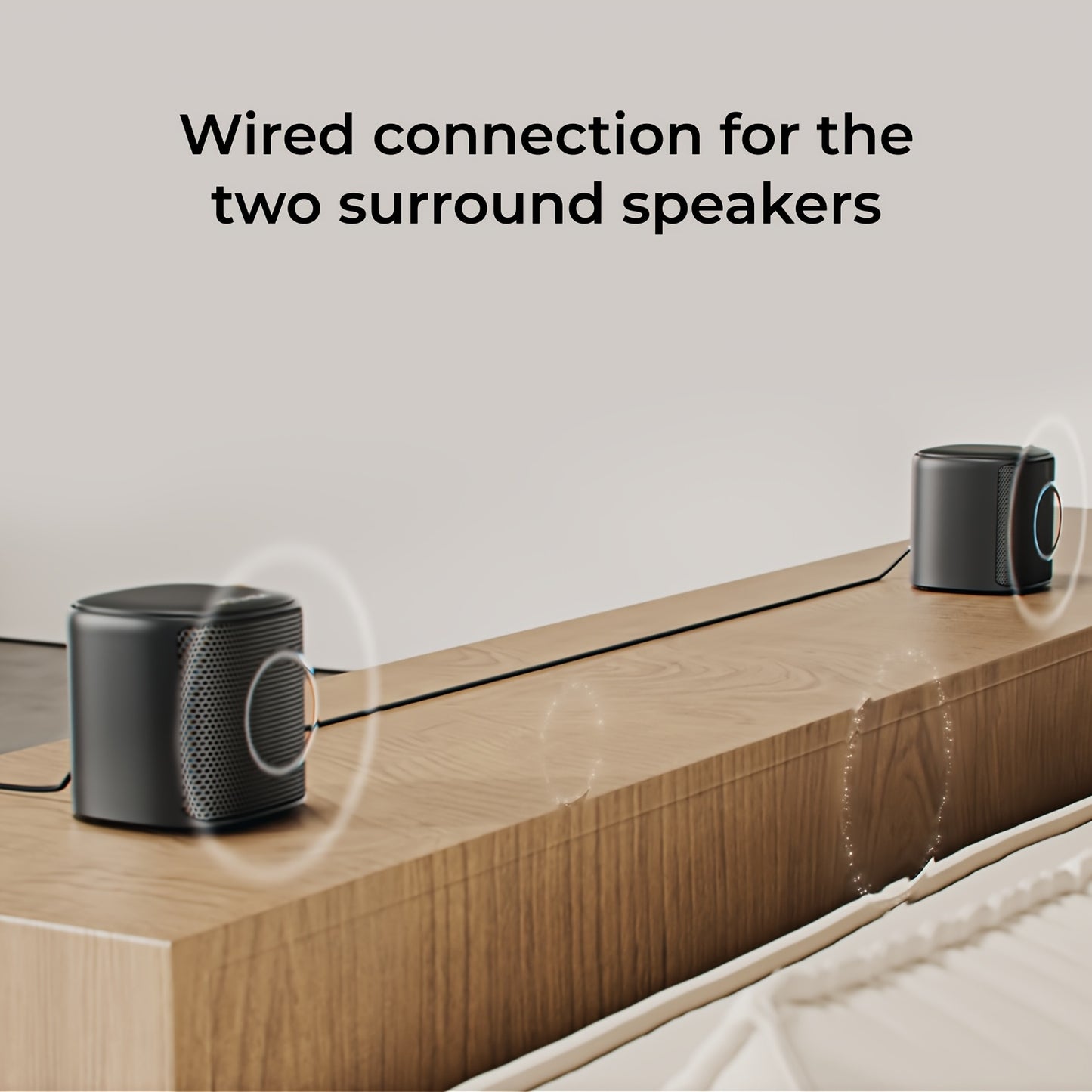 ULTIMEA 7.1ch Surround Sound Bar - 330W 4 Speakers TV System