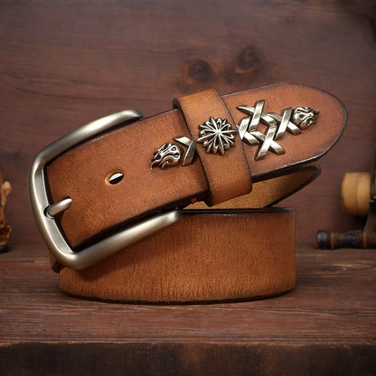 Handmade Top-Grain Leather Belt - Unisex