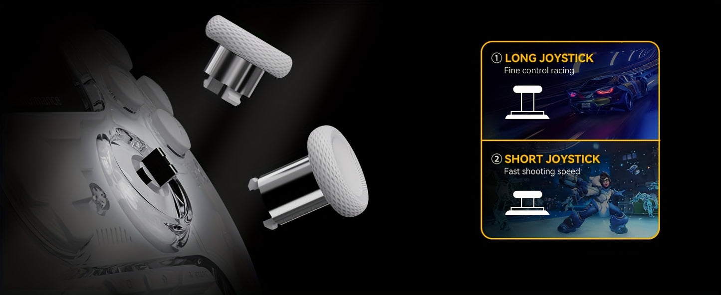 FIEHDUW Wireless Gaming Controller - Hall Effect RGB V2 White