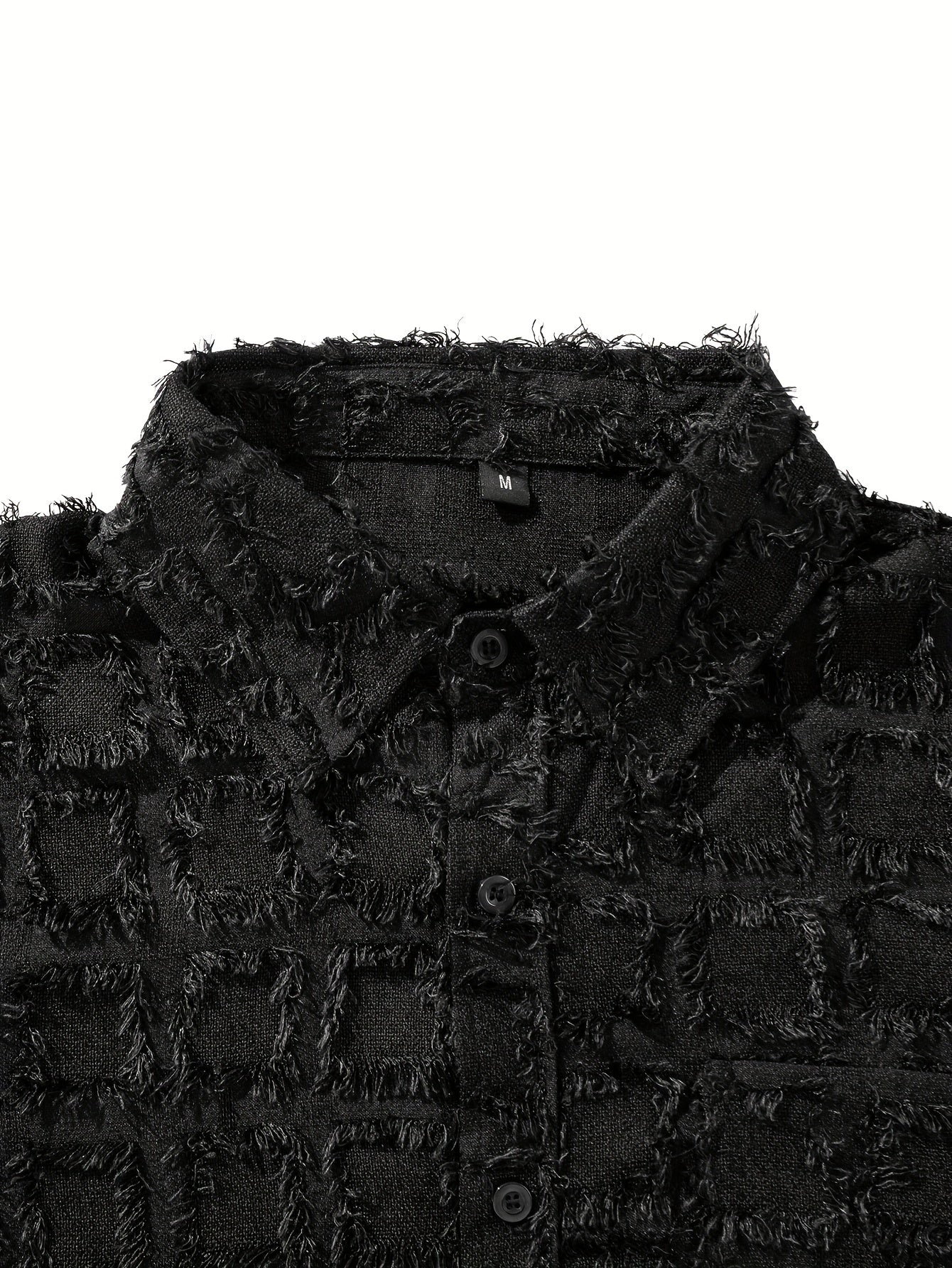 Men's Plaid Shirt Jacket - Furry Loose Fit