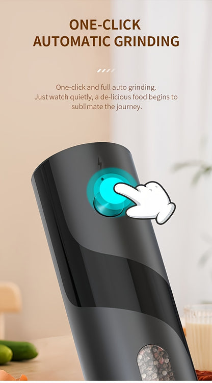 Electric Salt & Pepper Grinder - Rechargeable USB LED