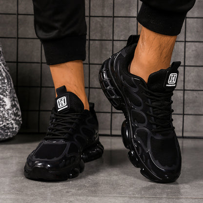 Men's Low-Top Sneakers - Breathable Fabric & Cushioned Sole