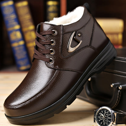 Men's Genuine Leather Winter Boots
