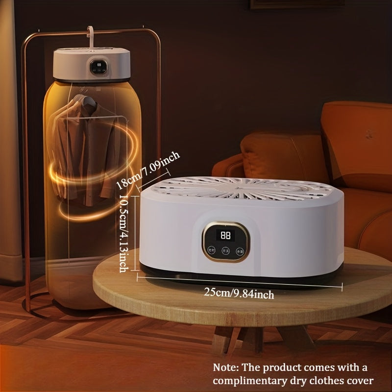 Upgraded Portable Plug-in Dryer - Timed Mini Compact with Bag
