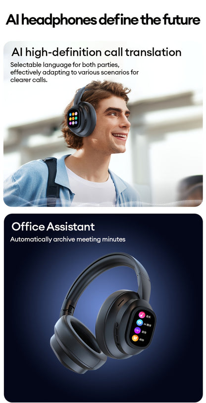HYUNDAI HY-X1 PRO Multilingual Translator Headset - Smart AI Chat Assistant