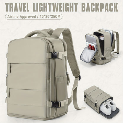 Lightweight Travel Backpack 40x30x20cm - Airline Approved Carry-On